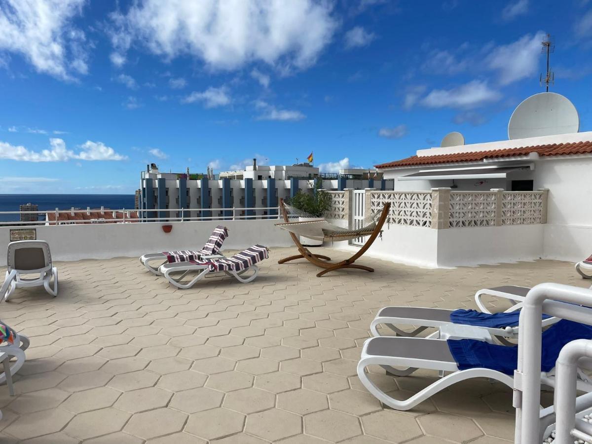 Апартаменти Luxury Diamond - Ocean View, Big Terraces, Air Con, Wifi Лос-Крістіанос Екстер'єр фото