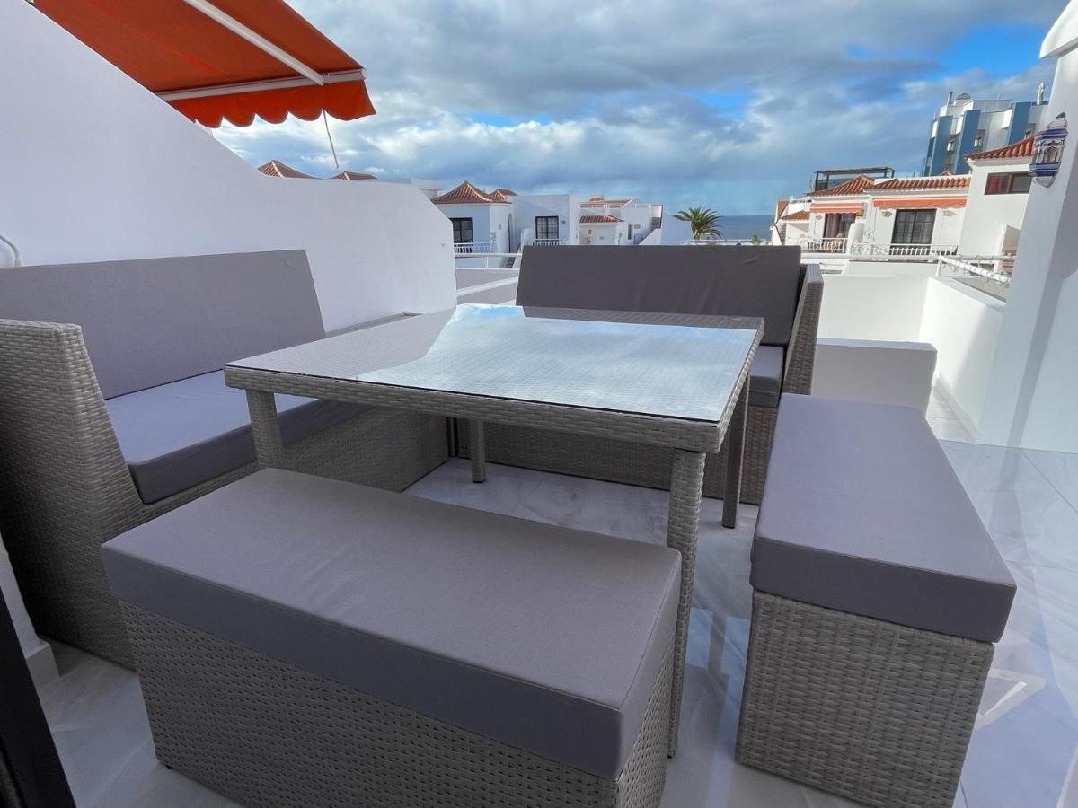 Апартаменти Luxury Diamond - Ocean View, Big Terraces, Air Con, Wifi Лос-Крістіанос Екстер'єр фото